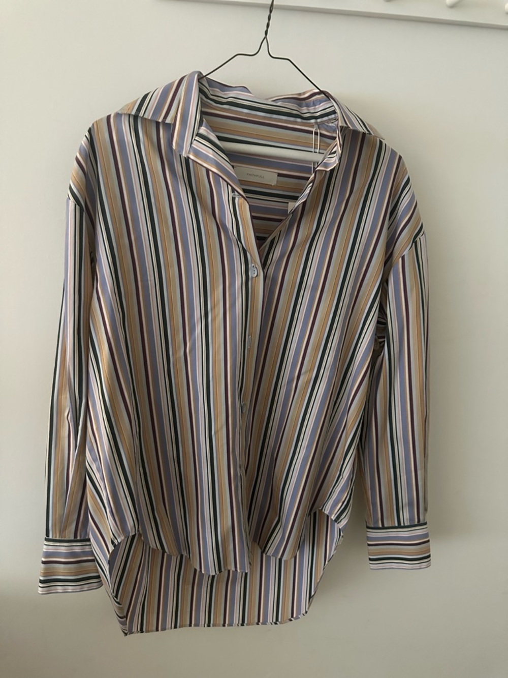 NWT Faithful the Brand Oversized Short in Sifnos Stripe